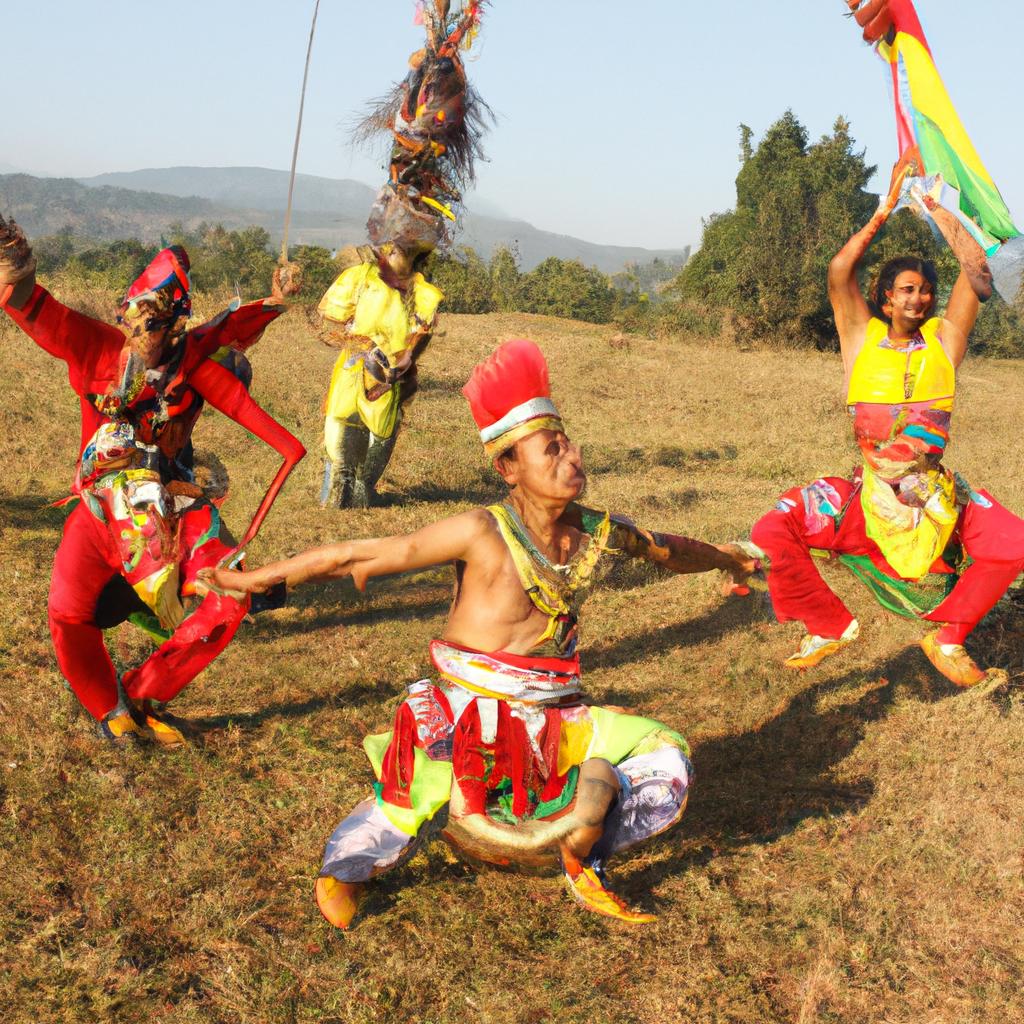 Traditional tribal dance performance